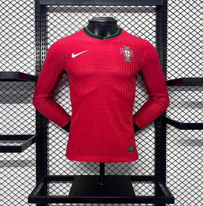 Portugal Euros 24/25 Long-Sleeve Home (player), Front Side