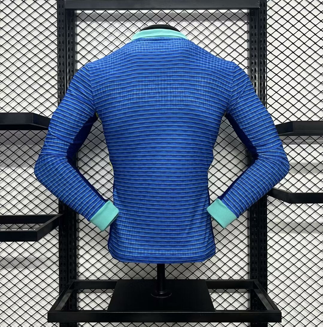 Brazil Copa America Long-Sleeve 24/25 Away (Player), Back Side