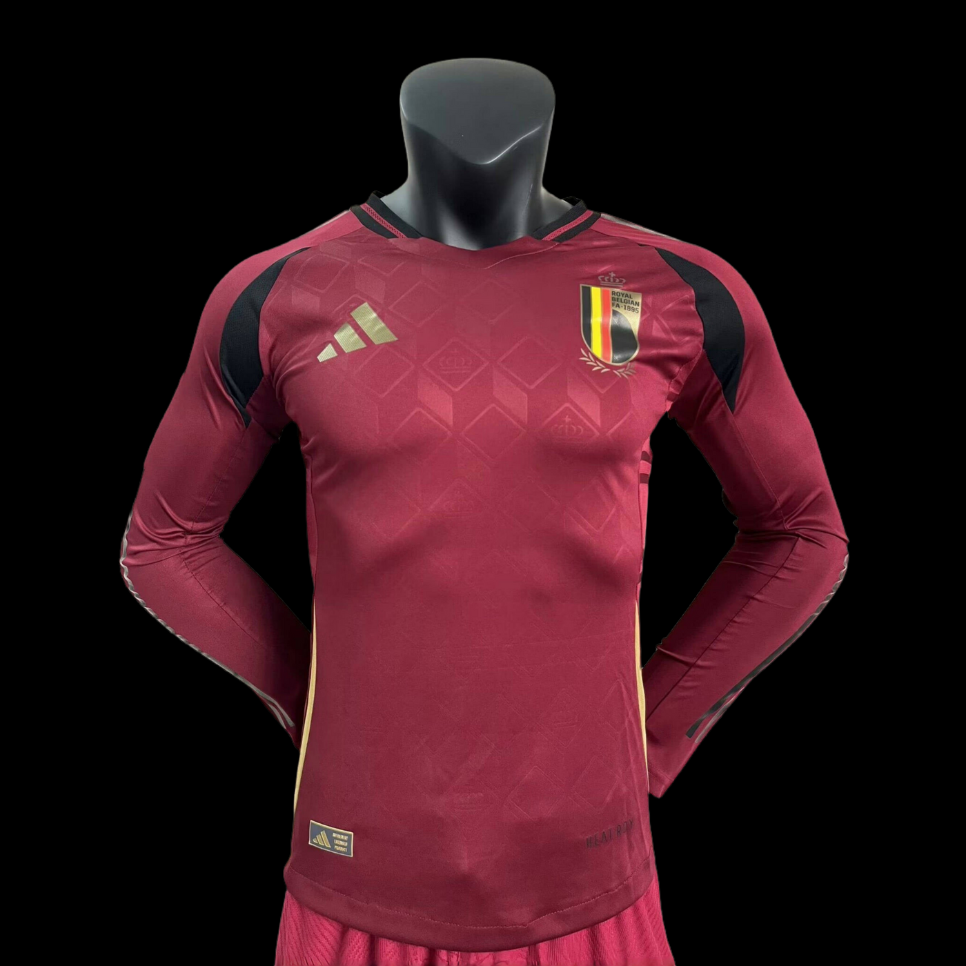 Belgium Euros 24/25 Long-Sleeve Home (Player), Front Side